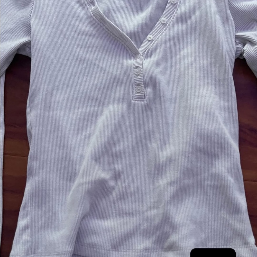 Hollister Kids White Long Sleeve Tee